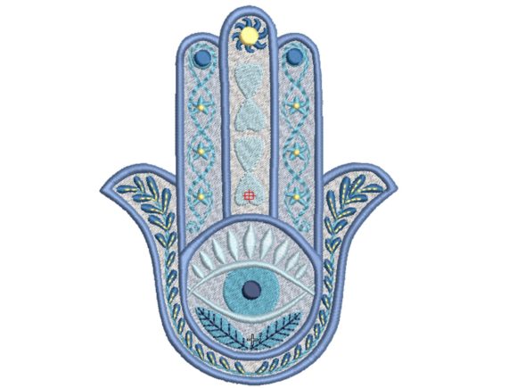 A Designer's Review: The Hamsa Hand Embroidery File