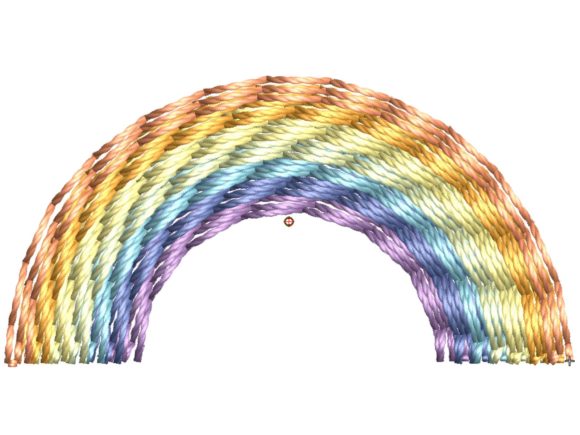 A Professional Review of the Small Simple Rainbow Embroidery Design