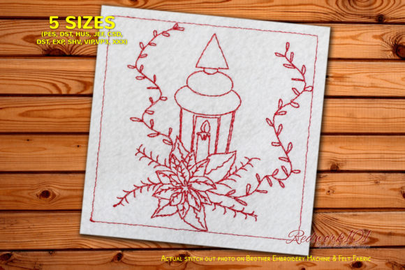 A Real-World Review of the Christmas Bouquet Redwork Design