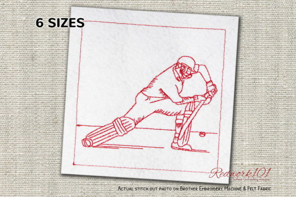 An Honest Review of Batsmen Playing Cricket Embroidery