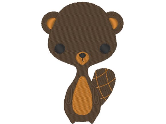 Craft Fair Gold: The Beaver Cutie Embroidery Design