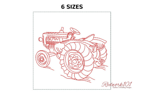 Creative Fabrica's Agricultural Tractor Embroidery Design