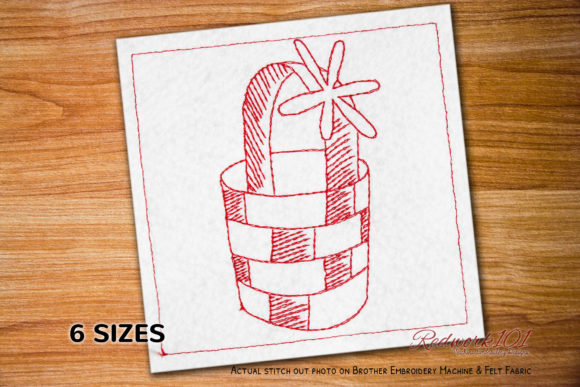 Empty Basket with Flower Redwork: A Seasonal Designer's Review