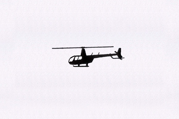 Helicopter Design for Craft Fair Embroidery Products