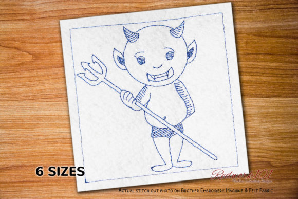 Little Devil Redwork Design Review for Craft Fair Success