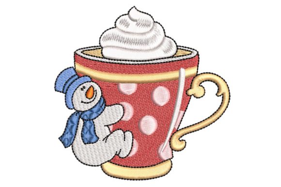 Lovely Snowman and Hot Chocolate: An Embroidery Designer's Review