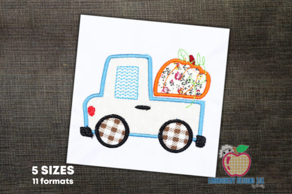 Pumpkin Truck Applique: A Designer's Review for Personalized Gifts